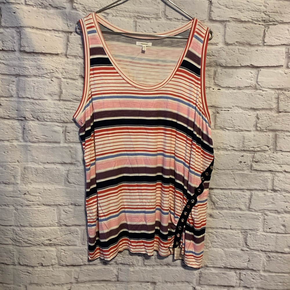 Maurice’s 2 2X NEW stripe sleeveless shirt4963